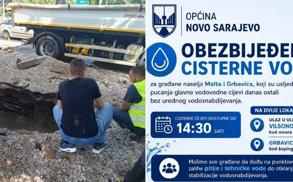 Petnaest sati nakon kvara se sjetili: Mještanima Novog Sarajeva obezbjeđene cisterne vode 