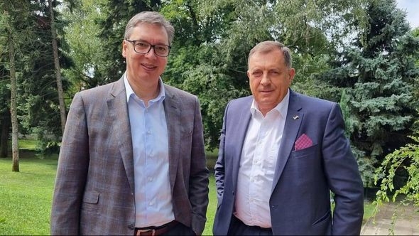 Dodik i Vučić u Beogradu: Naglasili buduću saradnju