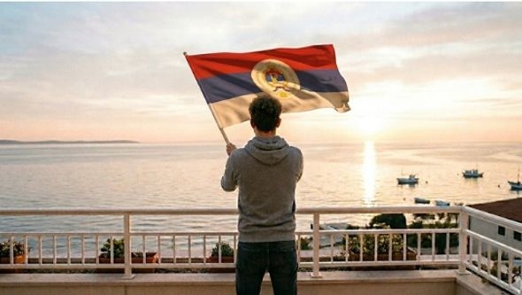 Na balkonu u Istri mahao zastavom Republike Srpske: Protjeran je iz Hrvatske