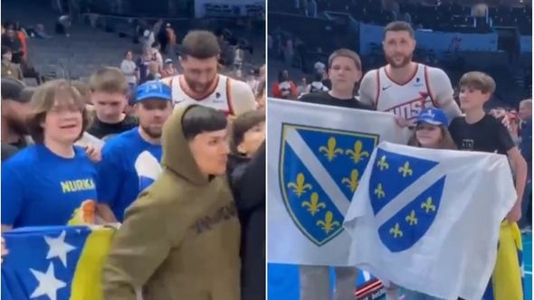 Video / Nurkić je sinoć imao poseban motiv: Podržavali ga navijači porijeklom iz BiH, napravili su zajedničke fotografije
