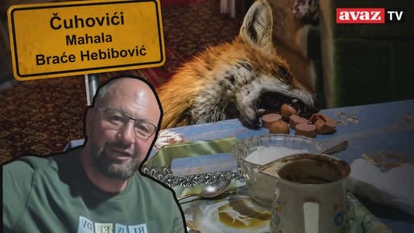 Jusuf Delić pripitomio lisca Milija, dolazi mu u kuću i jede s njim sa stola