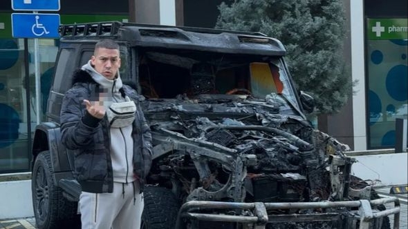 Uhapšeni mladić koji je pokušao da reketira Baku Praseta pa mu zapalio džip