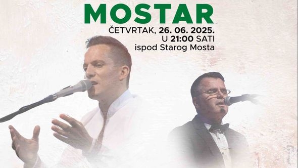 U četvrtak 26. juna koncert Armina Muzaferije na platou ispod Starog mosta