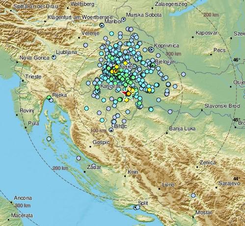 Zemljotres u centralnoj Hrvatskoj - Avaz