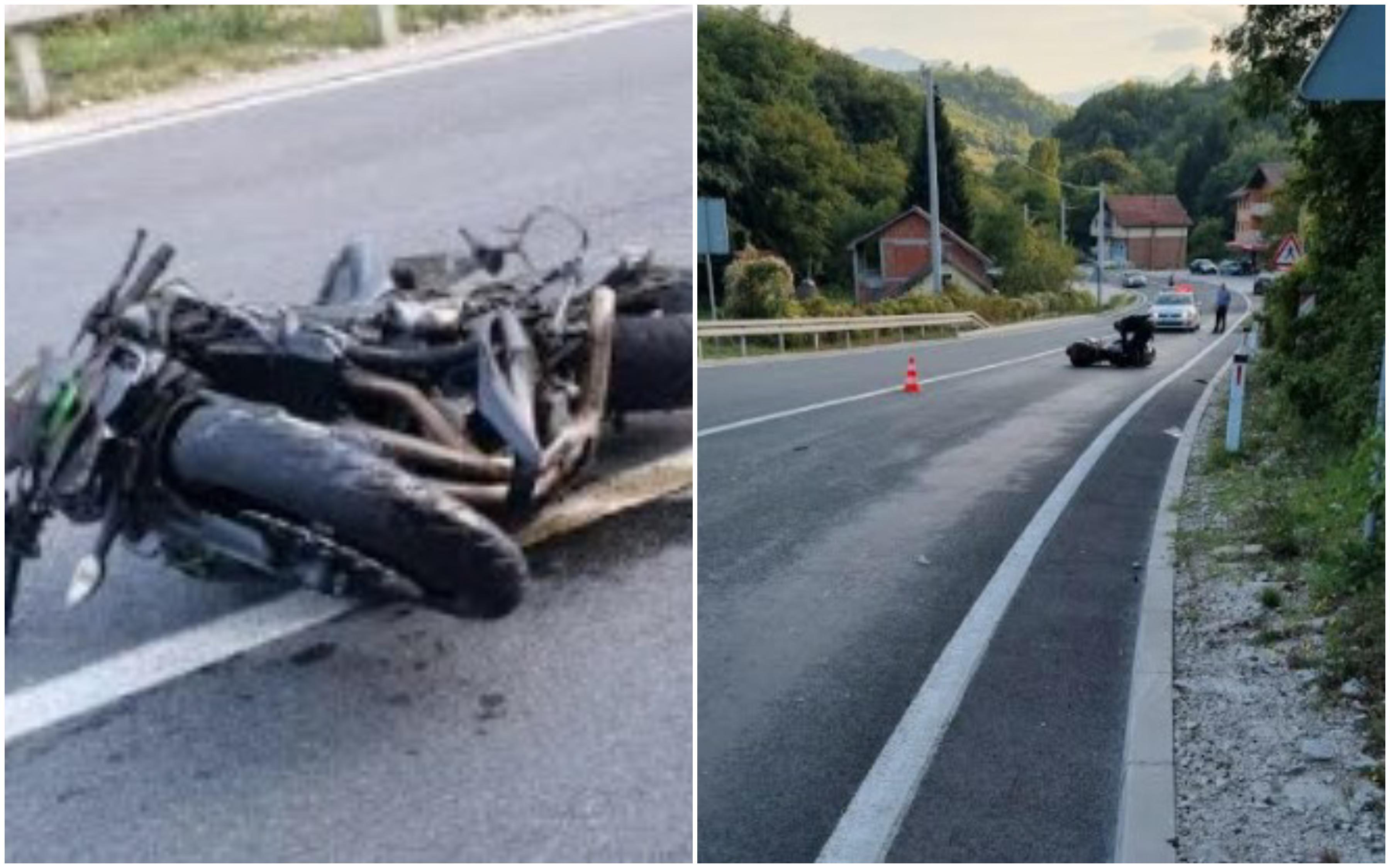 Saobraćajna nesreća u Podorašcu kod Konjica: Sudar dva motocikla i automobila, ima povrijeđenih