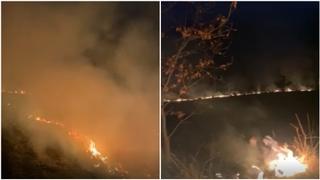 Video / Požar na izletištu Smetovi: Strahuje se od širenja na šumu