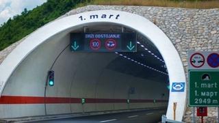 Zbog redovnog servisiranja tunela 1. mart na autoputu zatvoren smjer Lašva-Zenica jug