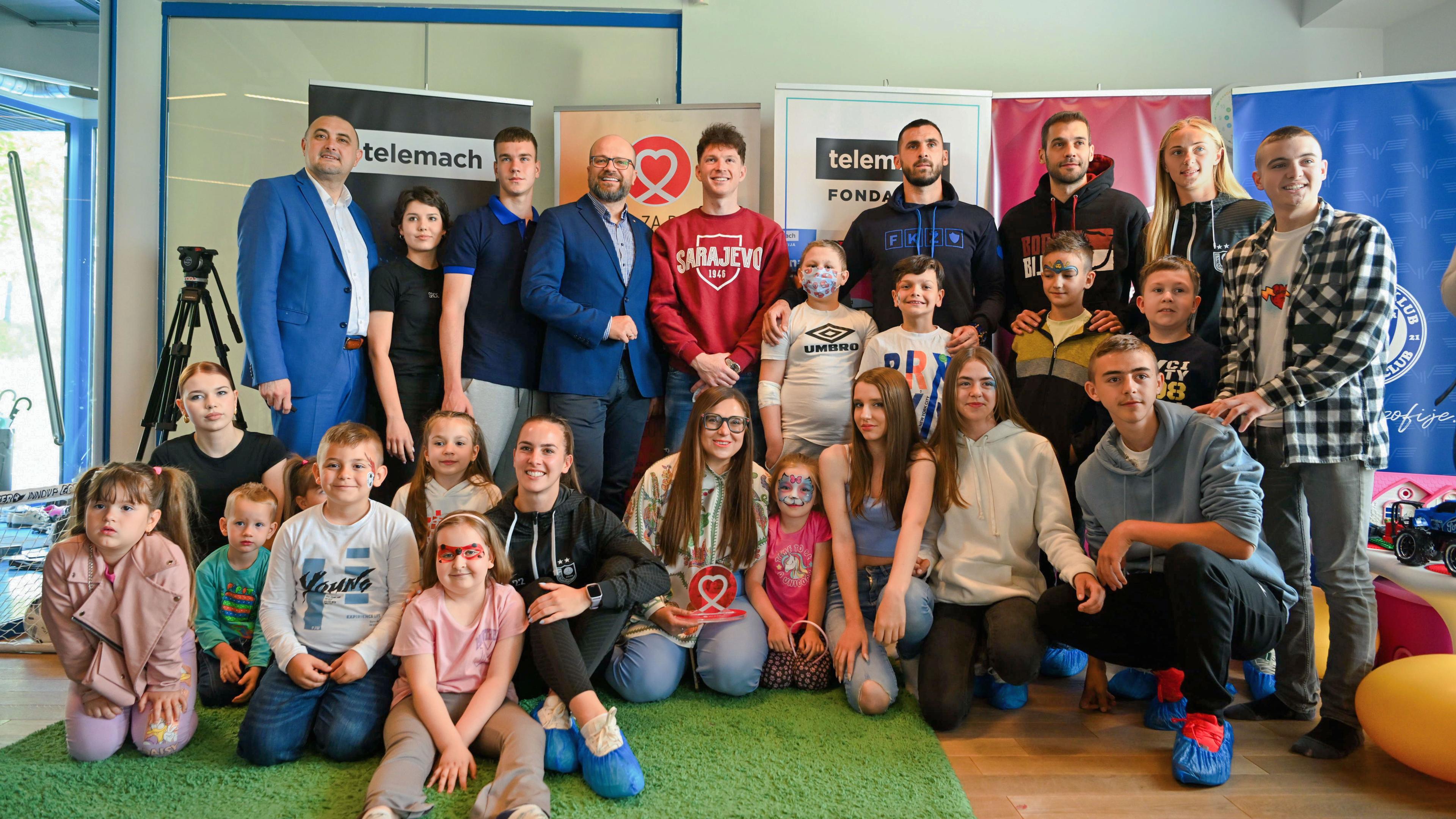 Telemach obnovio ugovor sa Srcem za djecu oboljelu od raka i ujedinio gradske fudbalske rivale u hum