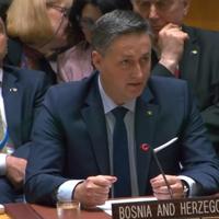 Bećirović u UN-u: Neki pokušavaju ostvariti sada u miru ono što Milošević nije uspio u vrijeme rata