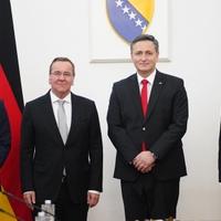 Boris Pistorius na sastanku s članovima Predsjedništva BiH