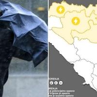 Pljuskovi i grmljavine: Upaljen meteoalarm u ovim dijelovima BiH