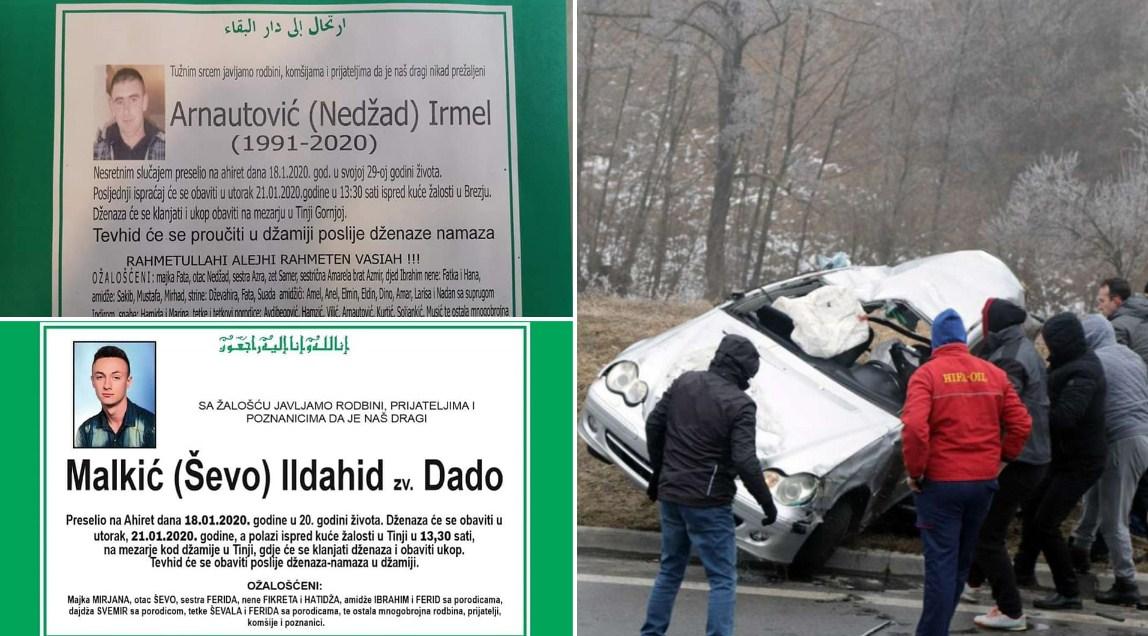 Sutra dženaza stradalim mladićima: Ildahid Malkić i Irmel Arnautović će biti ukopani jedan pored drugog