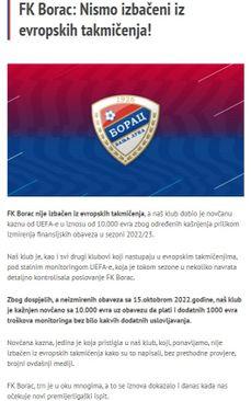 FK Borac - Avaz